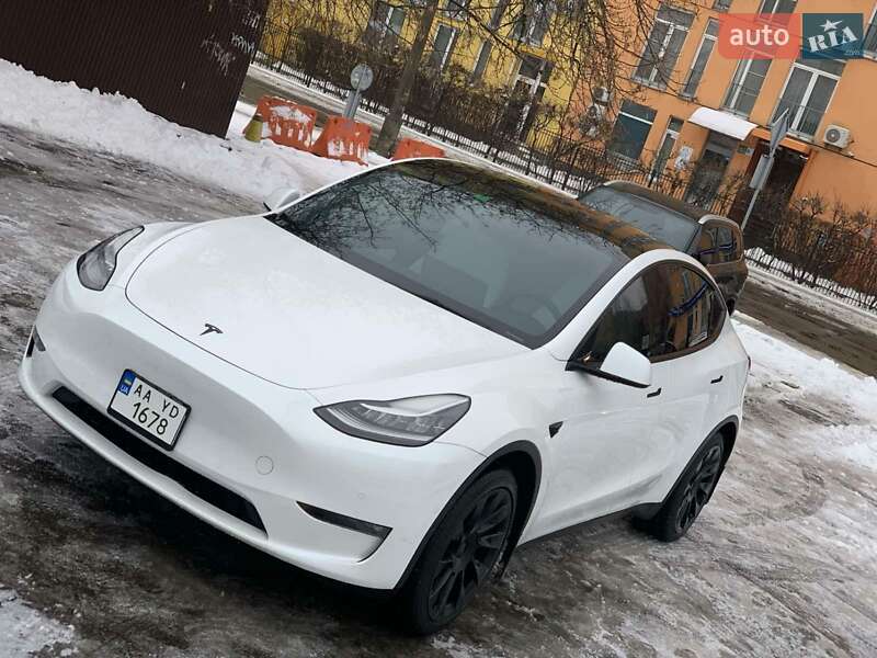 2021 Tesla Model Y, VIN 5YJYGDEE0MF246676:plate — фото 1 (autoria)