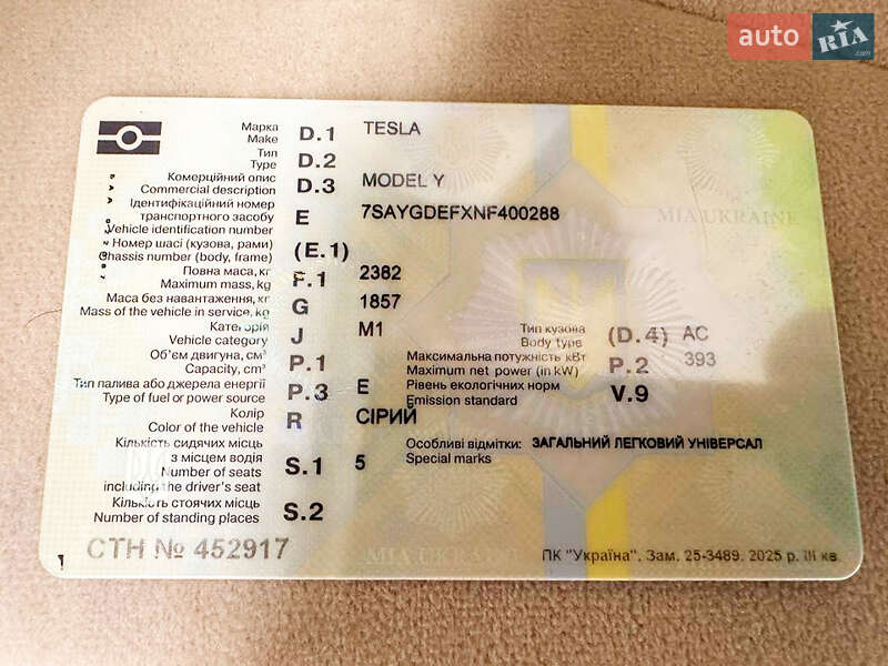 Внедорожник / Кроссовер Tesla Model Y 2022 в Каменском