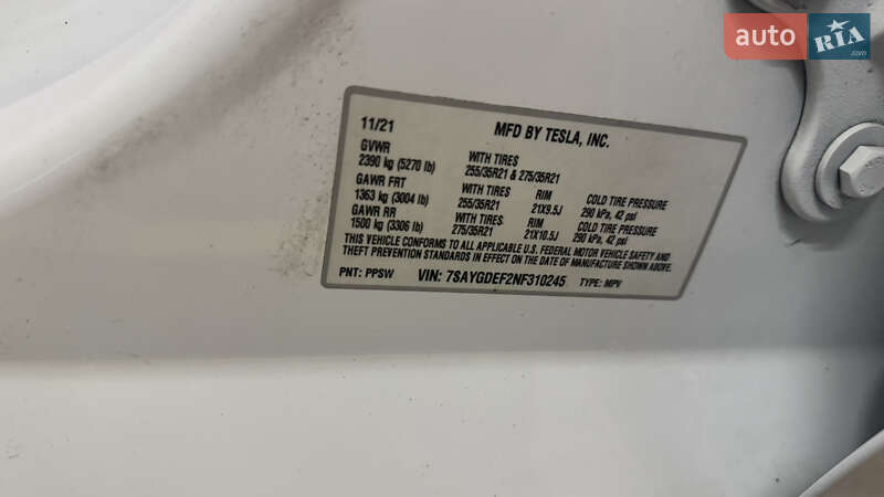 Внедорожник / Кроссовер Tesla Model Y 2022 в Черновцах