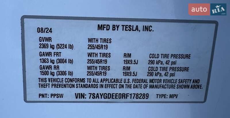 Позашляховик / Кросовер Tesla Model Y 2024 в Тячеві