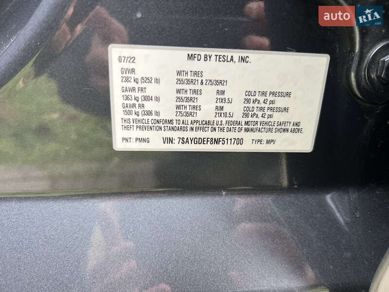 Позашляховик / Кросовер Tesla Model Y 2022 в Ужгороді фото 28 Позашляховик / Кросовер Tesla Model Y 2022 в Ужгороді