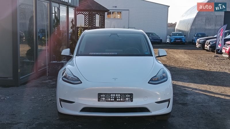 2020 Tesla Model Y, VIN 5YJYGDEE5LF028232:plate — фото 1 (autoria)