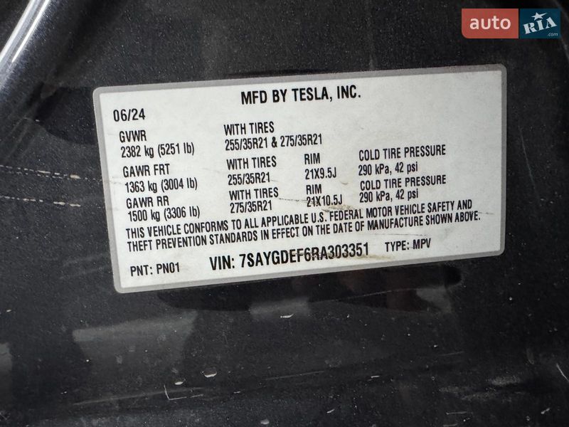 Внедорожник / Кроссовер Tesla Model Y 2024 в Львове