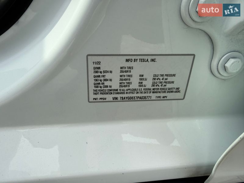 Позашляховик / Кросовер Tesla Model Y 2022 в Львові фото 21 Позашляховик / Кросовер Tesla Model Y 2022 в Львові