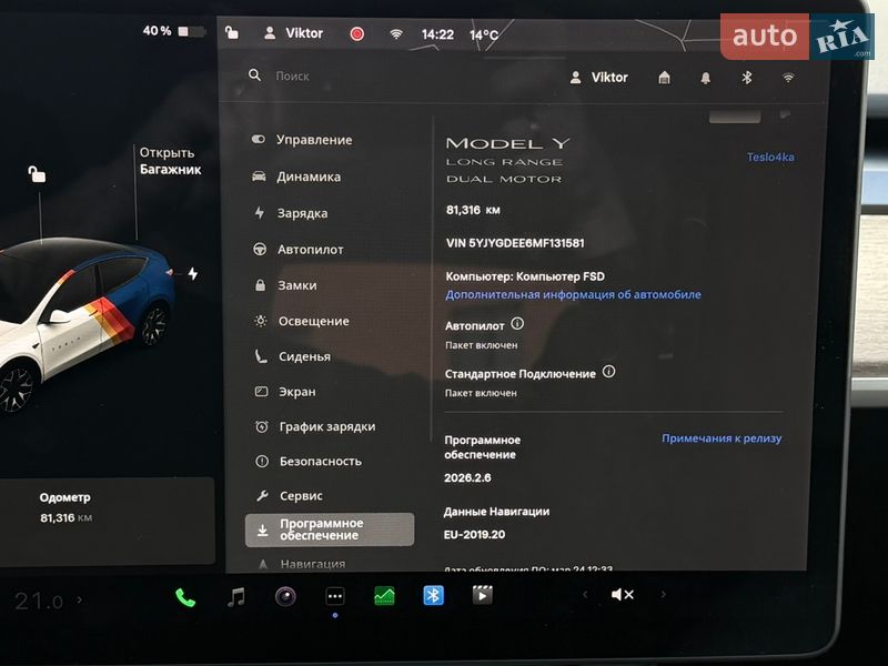 Позашляховик / Кросовер Tesla Model Y 2021 в Луцьку