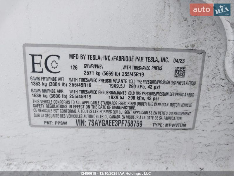 Позашляховик / Кросовер Tesla Model Y 2023 в Києві