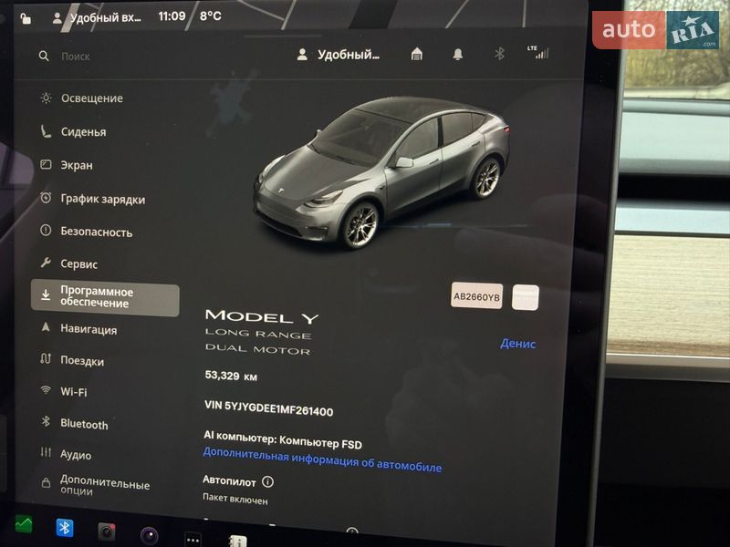 Внедорожник / Кроссовер Tesla Model Y 2021 в Виннице