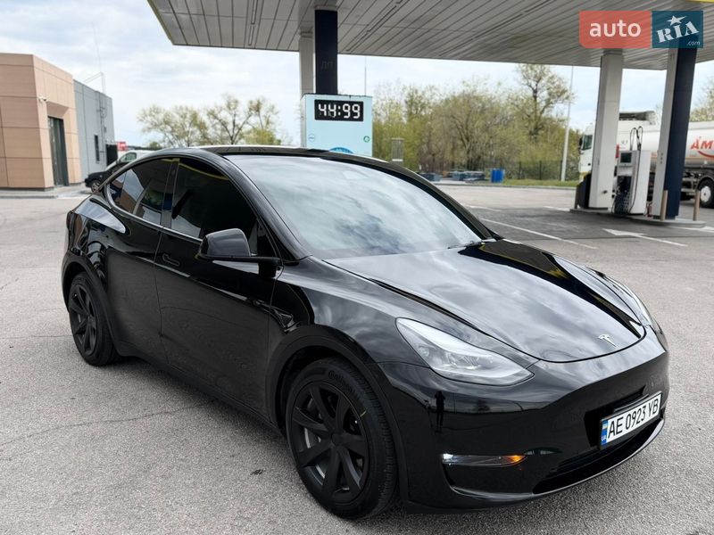 2022 Tesla Model Y, VIN 7SAYGDEEXPA032024:plate — фото 1 (autoria)