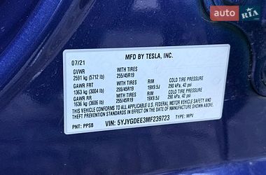 Внедорожник / Кроссовер Tesla Model Y 2021 в Львове