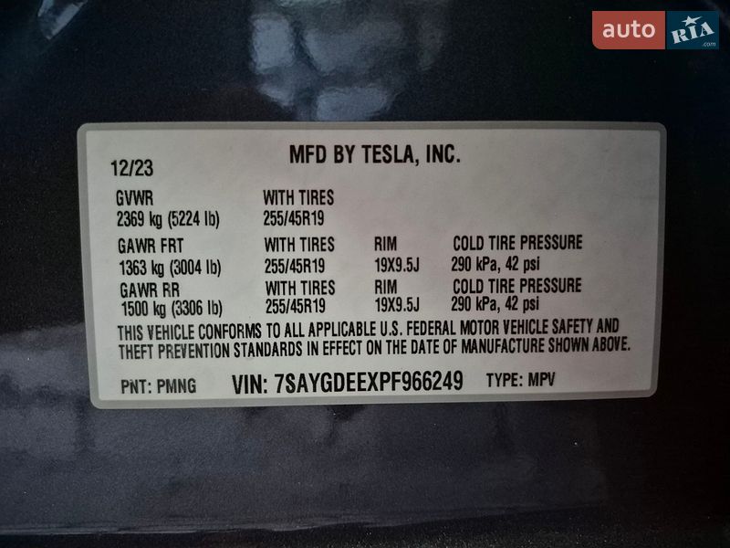 Внедорожник / Кроссовер Tesla Model Y 2023 в Львове