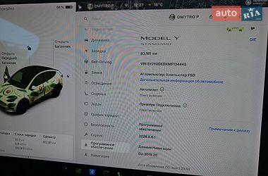 Внедорожник / Кроссовер Tesla Model Y 2021 в Киеве