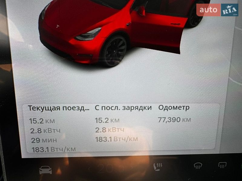 Внедорожник / Кроссовер Tesla Model Y 2021 в Днепре