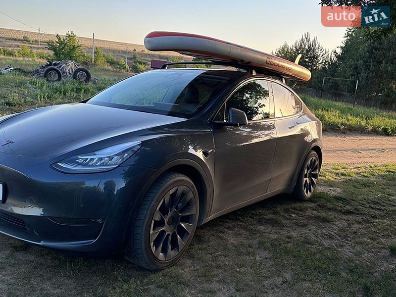 2021 Tesla Model Y, VIN 5YJYGAEE0MF274010:plate — фото 1 (autoria)