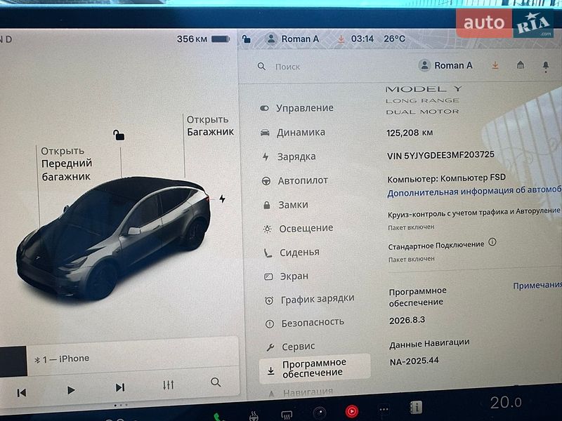 Внедорожник / Кроссовер Tesla Model Y 2021 в Днепре