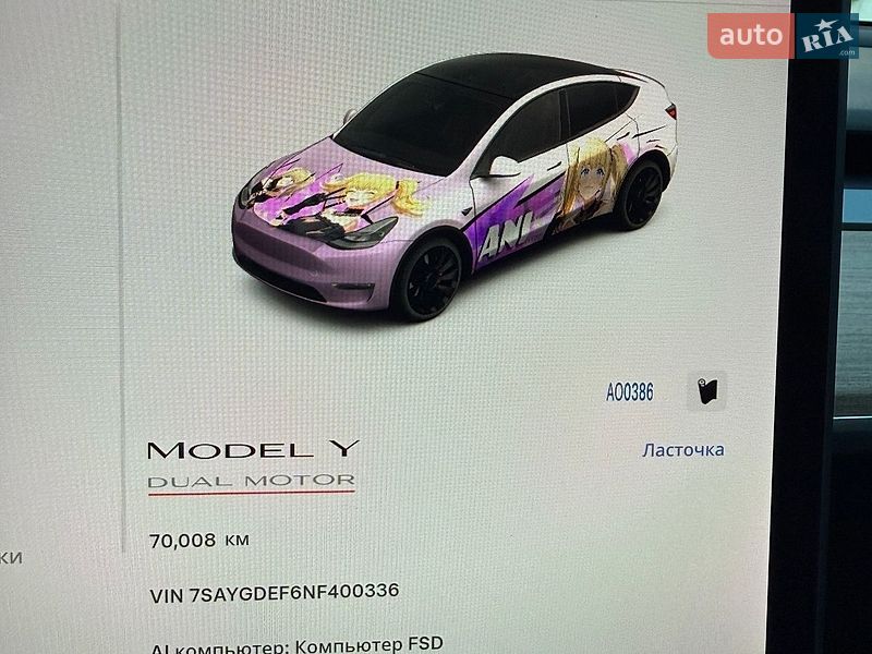 Внедорожник / Кроссовер Tesla Model Y 2022 в Одессе