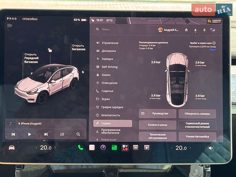 Внедорожник / Кроссовер Tesla Model Y 2021 в Кривом Роге