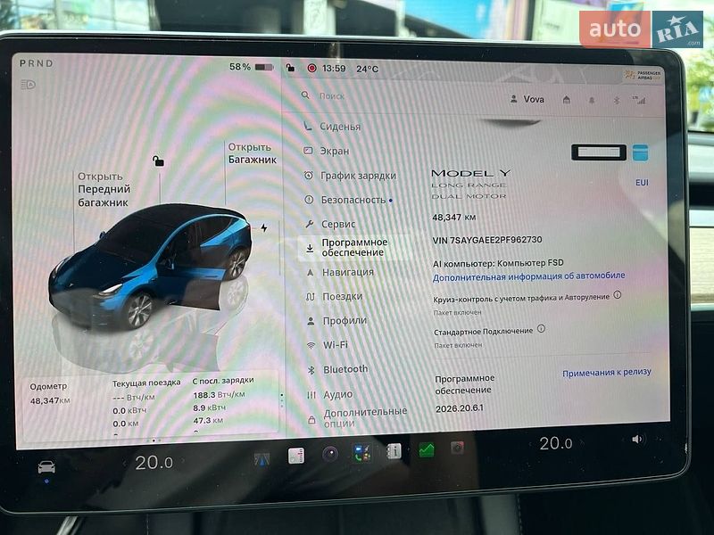 Внедорожник / Кроссовер Tesla Model Y 2023 в Киеве