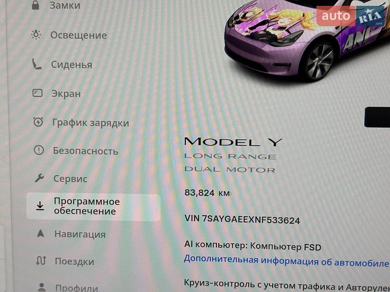 Внедорожник / Кроссовер Tesla Model Y 2022 в Днепре