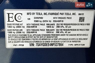 Внедорожник / Кроссовер Tesla Model Y 2022 в Киеве