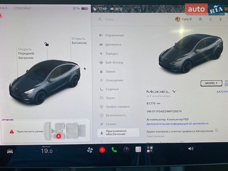 Позашляховик / Кросовер Tesla Model Y 2021 в Львові