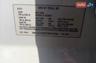 Внедорожник / Кроссовер Tesla Model Y 2021 в Львове