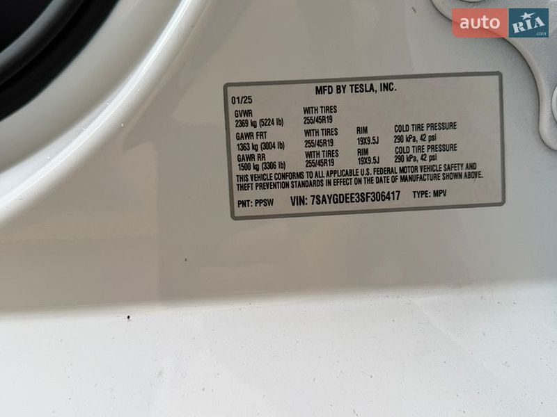 Внедорожник / Кроссовер Tesla Model Y 2025 в Львове