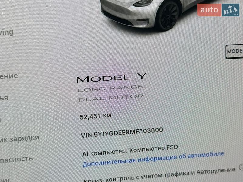 Позашляховик / Кросовер Tesla Model Y 2021 в Житомирі
