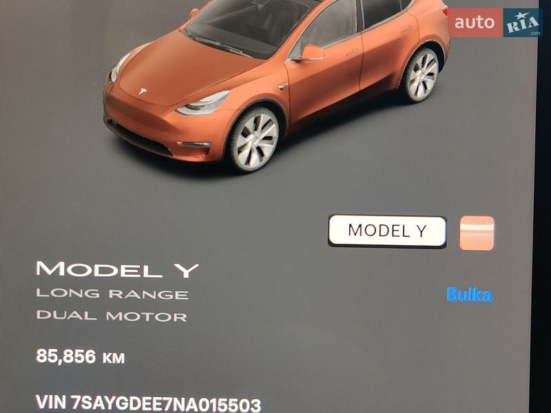 Позашляховик / Кросовер Tesla Model Y 2022 в Вінниці фото 20 Позашляховик / Кросовер Tesla Model Y 2022 в Вінниці