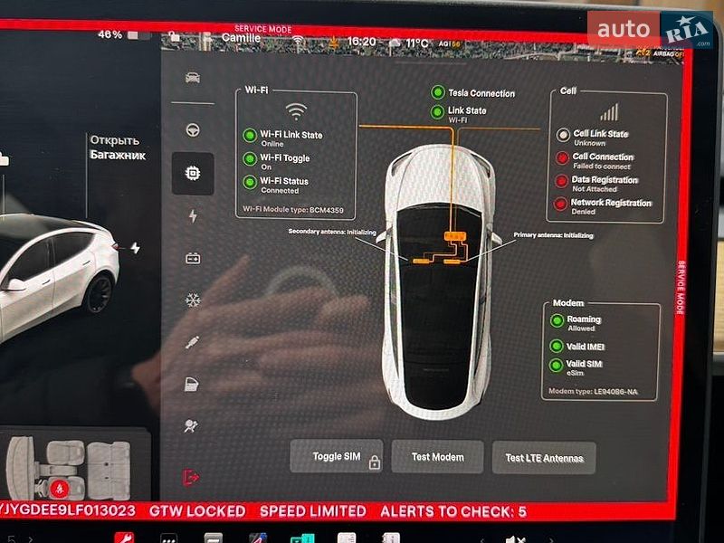 Внедорожник / Кроссовер Tesla Model Y 2020 в Луцке