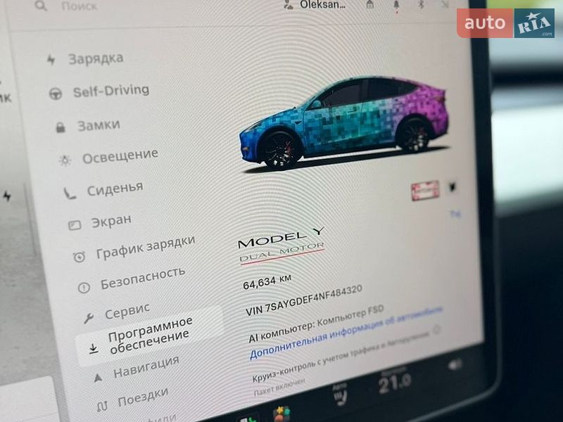Внедорожник / Кроссовер Tesla Model Y 2022 в Киеве