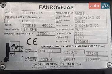 Вилочный погрузчик Toyota 02-8FGF15 2011 в 