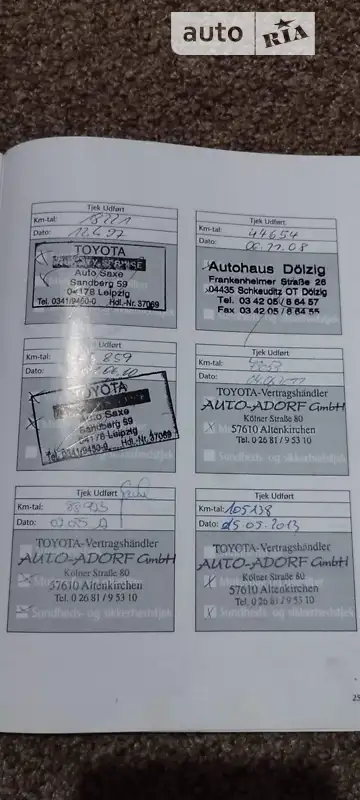 Універсал Toyota Avensis 2005 в Красилові документ 2 фото Універсал Toyota Avensis 2005 в Красилові документ