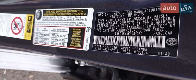Седан Toyota Camry 2015 в Киеве фото 6 Седан Toyota Camry 2015 в Киеве