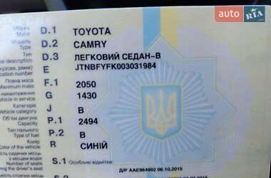 Седан Toyota Camry 2015 в 