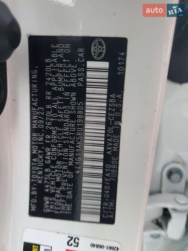 Седан Toyota Camry 2024 в Одессе