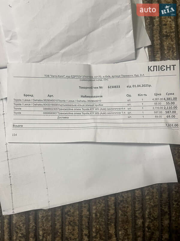 Седан Toyota Camry 2006 в Харкові