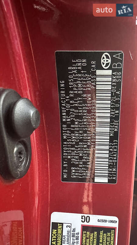 Седан Toyota Corolla 2014 в Києві