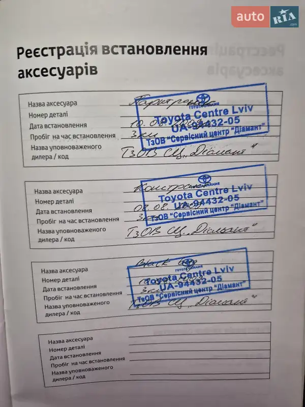 Седан Toyota Corolla 2008 в Днепре документ 4 фото Седан Toyota Corolla 2008 в Днепре документ