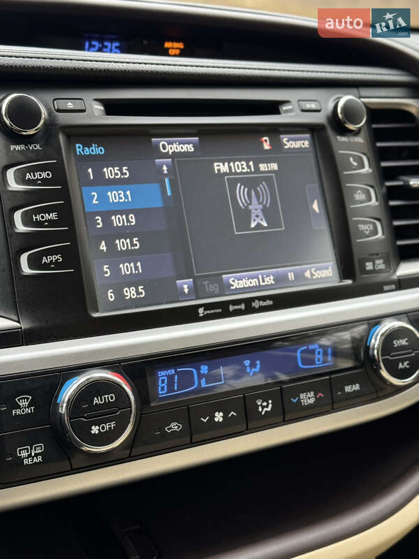 Внедорожник / Кроссовер Toyota Highlander 2017 в Барышевке фото 28 Внедорожник / Кроссовер Toyota Highlander 2017 в Барышевке