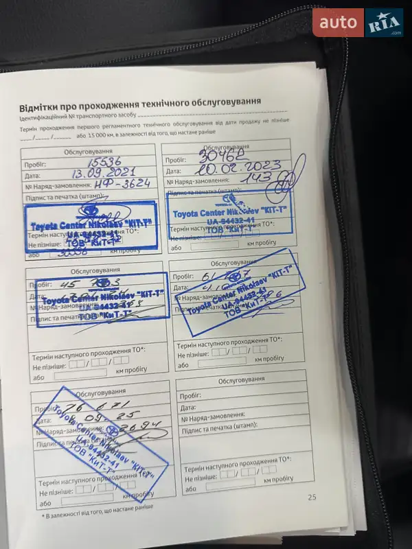 Внедорожник / Кроссовер Toyota Highlander 2020 в Тернополе документ