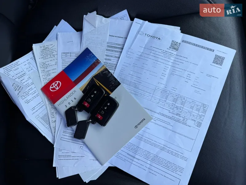 Внедорожник / Кроссовер Toyota Highlander 2016 в Киеве документ