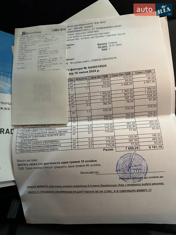 Внедорожник / Кроссовер Toyota Land Cruiser Prado 2022 в Умани документ 4 фото Внедорожник / Кроссовер Toyota Land Cruiser Prado 2022 в Умани документ