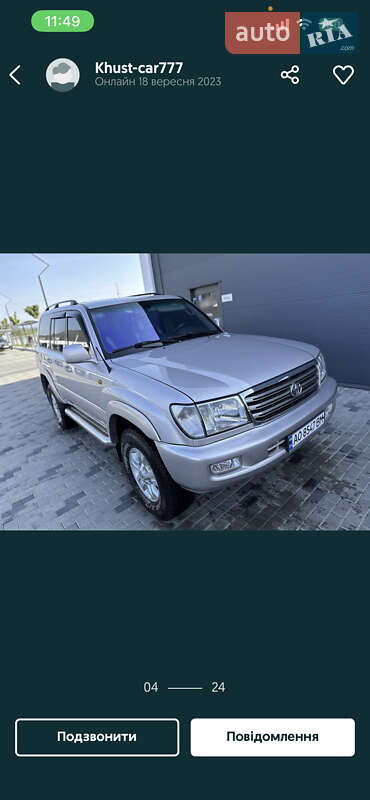 Внедорожник / Кроссовер Toyota Land Cruiser 2002 в Иршаве