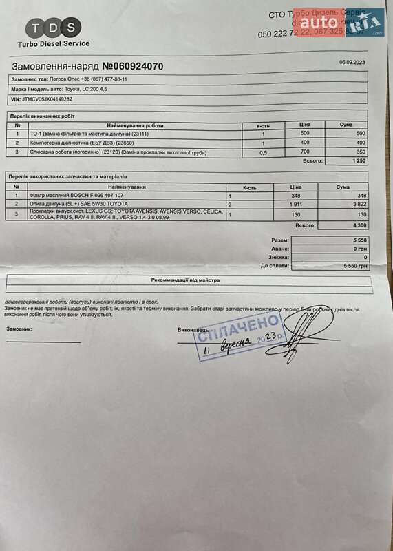 Внедорожник / Кроссовер Toyota Land Cruiser 2014 в Кривом Роге