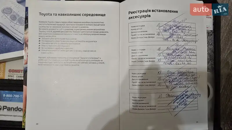 Позашляховик / Кросовер Toyota RAV4 2016 в Прилуках документ