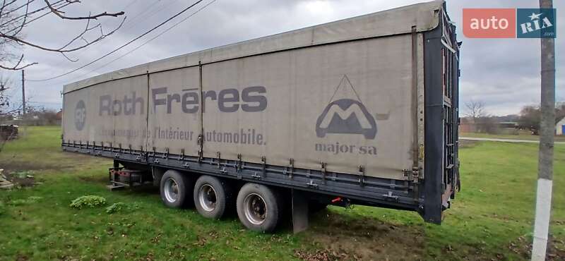 Тентований борт (штора) - напівпричіп Trailer Трейлер 1993 в Охтирці