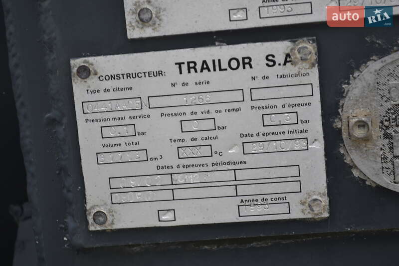 Цистерна полуприцеп Trailor S383EL 1994 в Хусте фото 10 Цистерна полуприцеп Trailor S383EL 1994 в Хусте