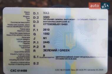 Грузовой фургон УАЗ 3303 1988 в 