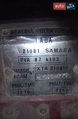 Хэтчбек ВАЗ 2108 1991 в 