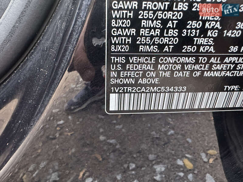 Внедорожник / Кроссовер Volkswagen Atlas 2021 в Ровно фото 12 Внедорожник / Кроссовер Volkswagen Atlas 2021 в Ровно